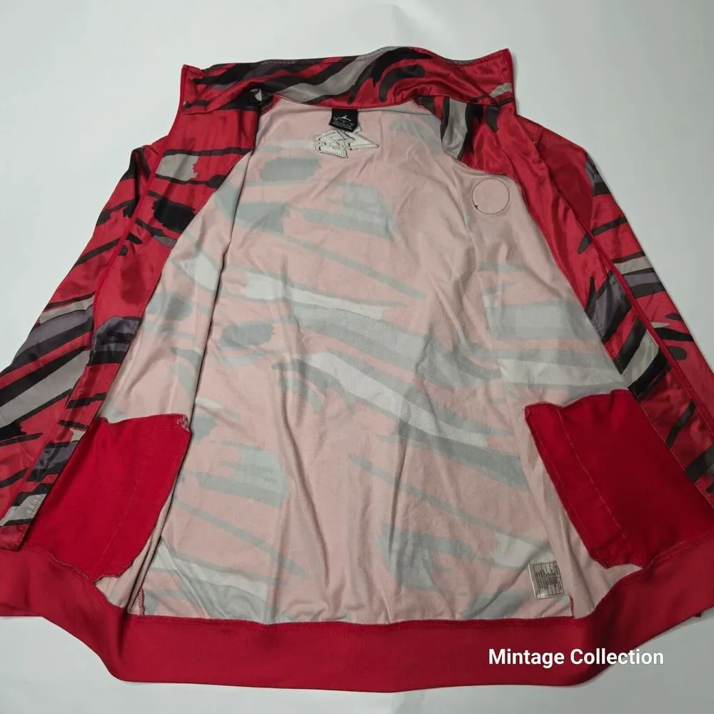Nike Jumpman Red Jordan VIII 8 Camo Basketball Full Zip Track Jacket Size M